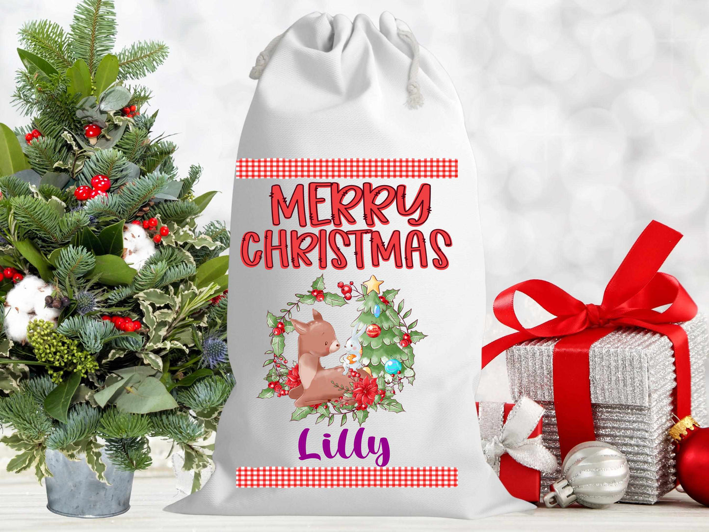 Personalised Christmas Santa Sacks