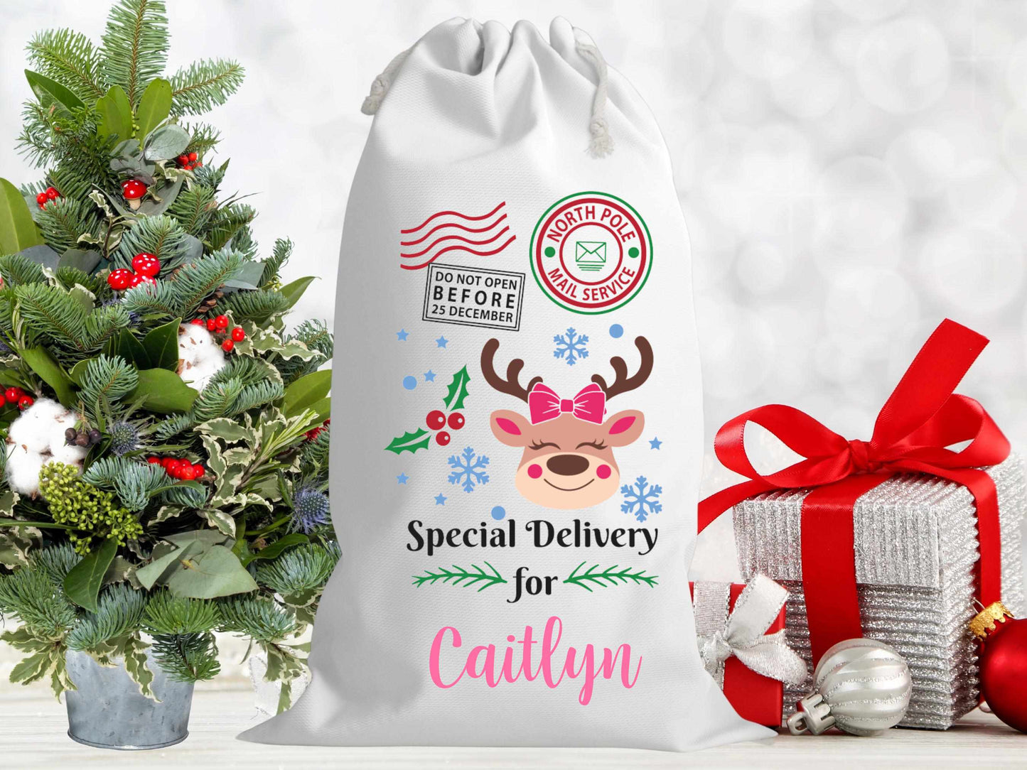 Personalised Christmas Santa Sacks