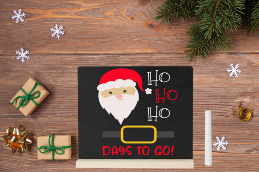 Mini Christmas Countdown Blackboard on Stand