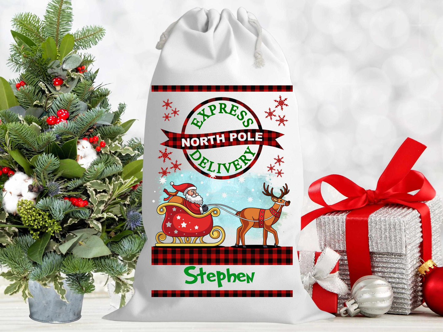 Personalised Christmas Santa Sacks